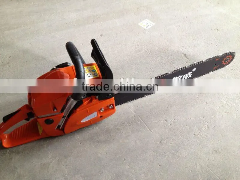 61cc gas powered chain saw with oil pump and visible fuel level