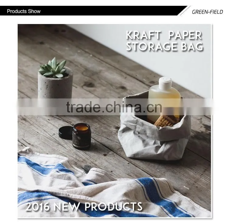 black washable paper storage bag,bulk buying washable paper bags
