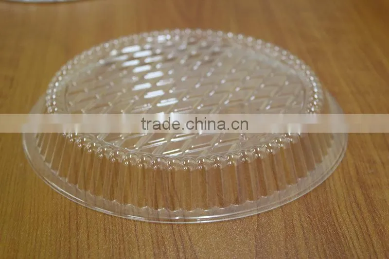 round clear plastic lid for tinfoil bowl