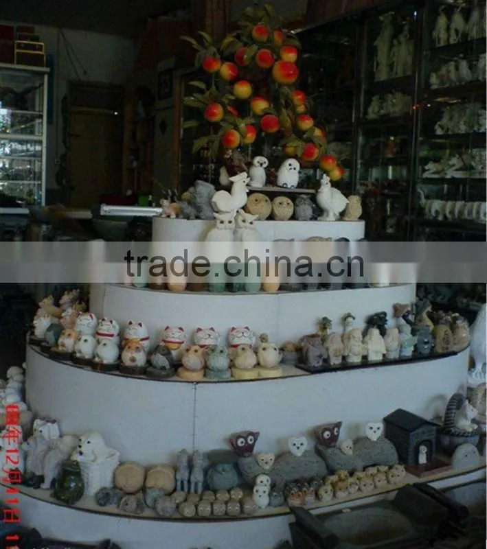Hand Carving Small Stone Rabbits Craft