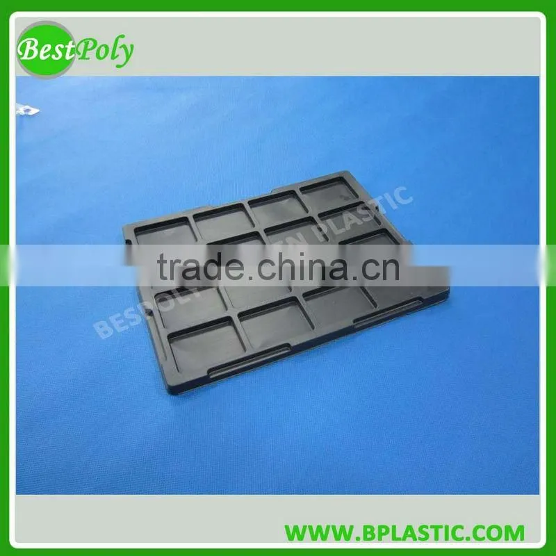 China made high quality black antistatic plastic vacuum formed tray