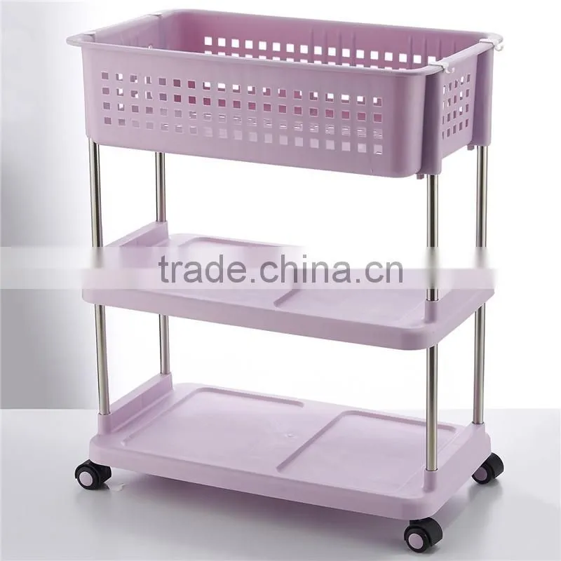 Household Storage 2 Tier Basket for Closet Office Garage Kitchen and Bathroom