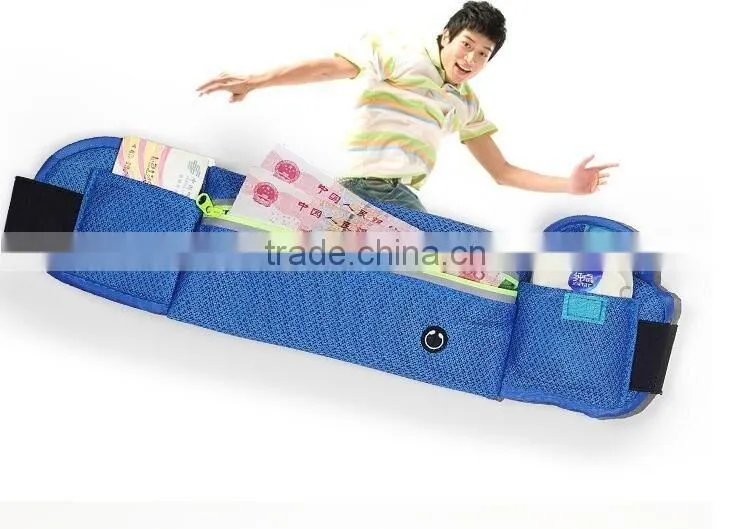 2016 Latest Outdoor Sports Running Waist Bag Fasion Design Anti-theft Running Waist Bag Running Belt For Sale