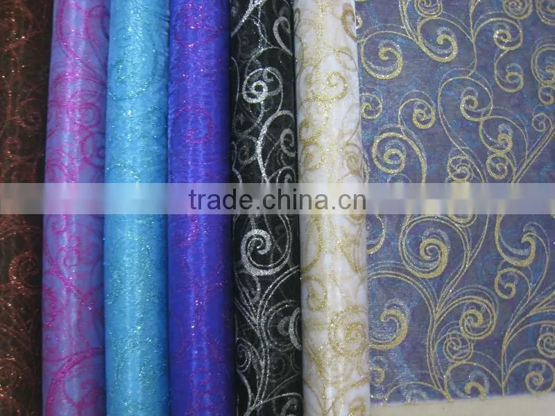 Purple Sparkle Nylon Organza Table Cloth