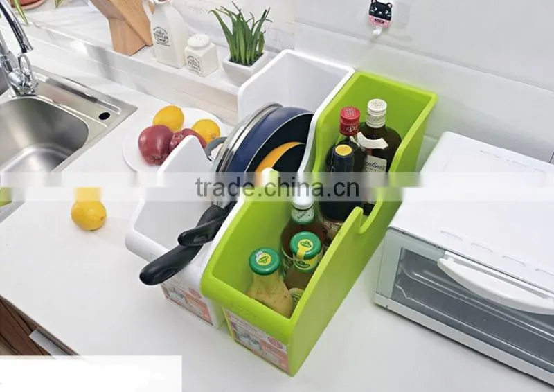 Wholesale Stock Antiskid Bathroom Kitchen Plastic Storage Box