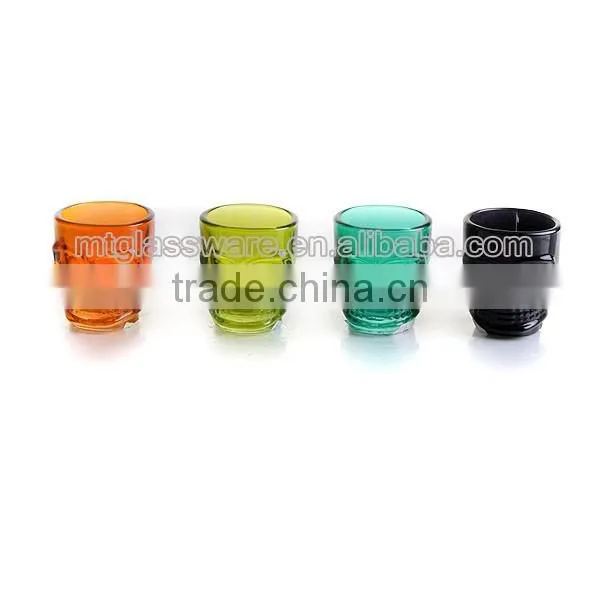2016 newest 2oz colorful small skull shot glass