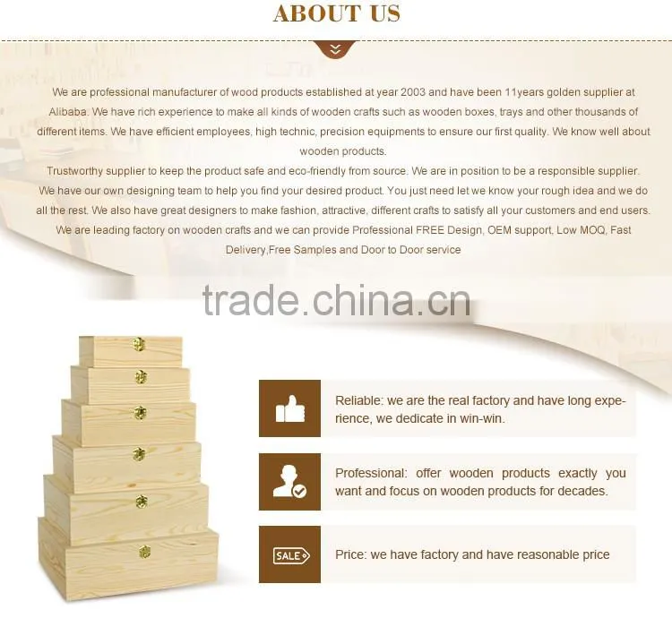 cheap natuaral unfinished office desk top stationery accessories wooden holder
