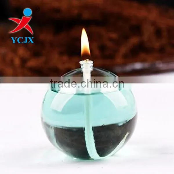Wholesale Hand Blown Clear Glass Globe Kerosene Lamp