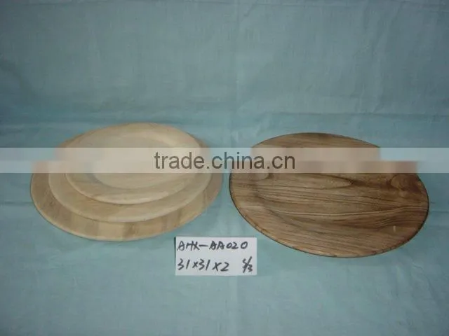 unfinished antique wood plates