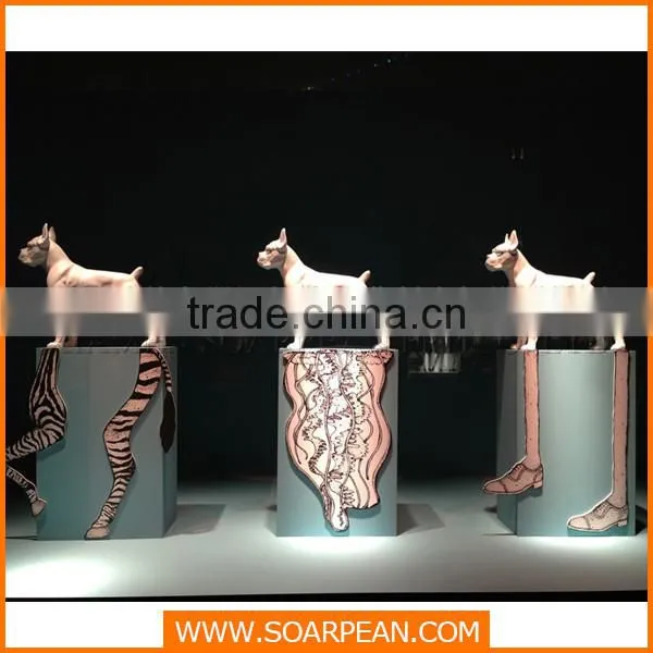 Fiberglass life size deer animal sculpture decoration