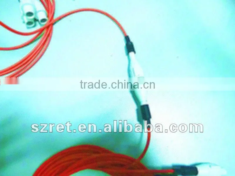 connector wire between the power supply and tube