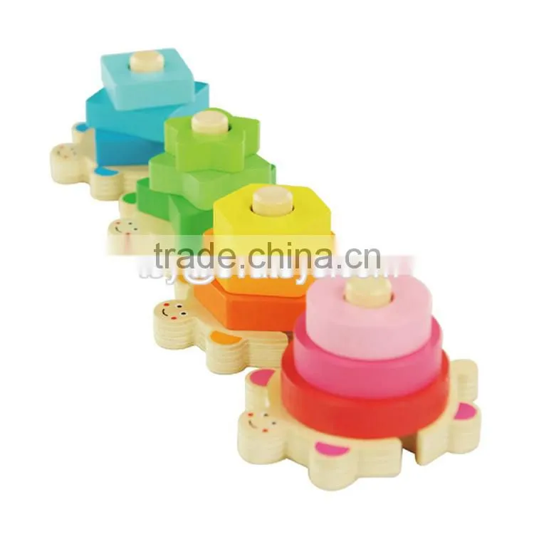 wholesale cheap kids educational geometry wooden pattern blocks W13E064