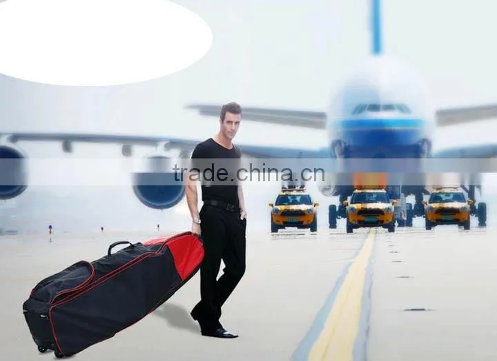 Newest design foldable golf bag with wheels