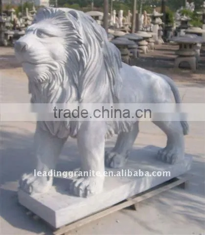 marble lion carving