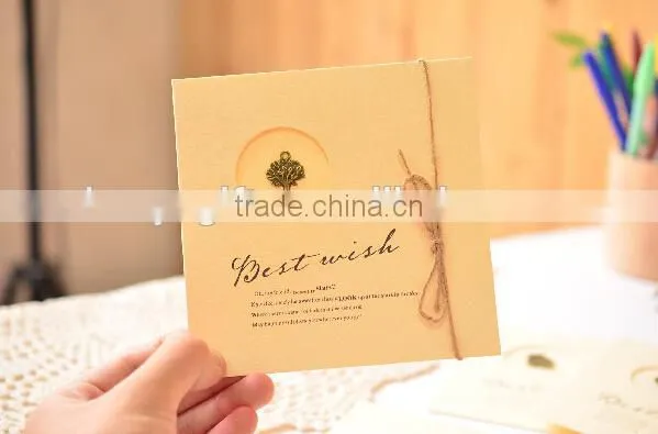 Classical Handmade Greeting Card Happy Birthday Valentine's Day Custom Greeting Card