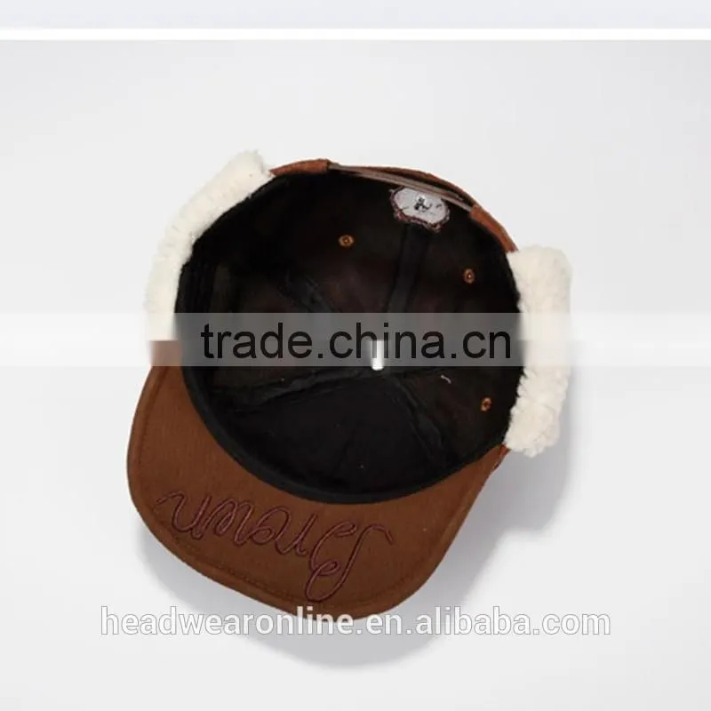 Winter Woolen Bear Style Baby Earflap Cap