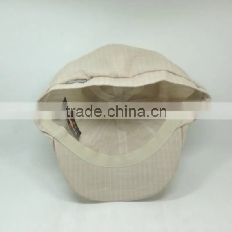 Common Fabric Beret With Checked Style Unisex Beret Cap