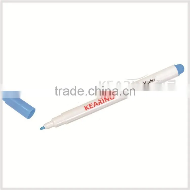 Kearing Blue Color Water Erasable Pen with 1.0mm fiber tips For Temporary Marking