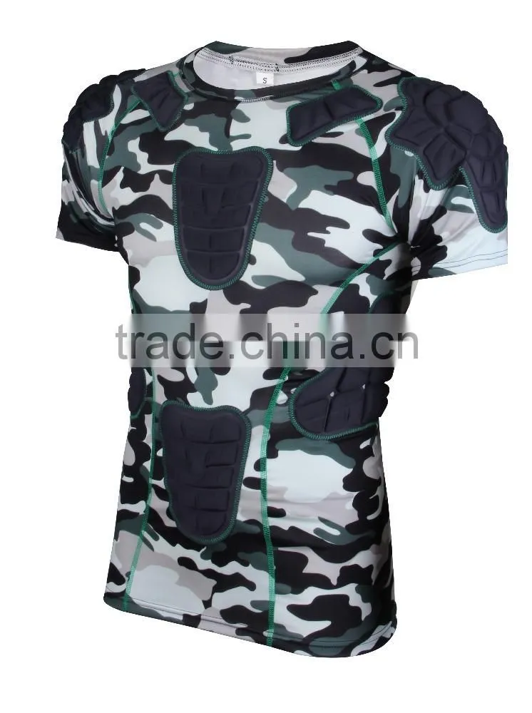 Safe guard honeycomb compression Camo padding shirt