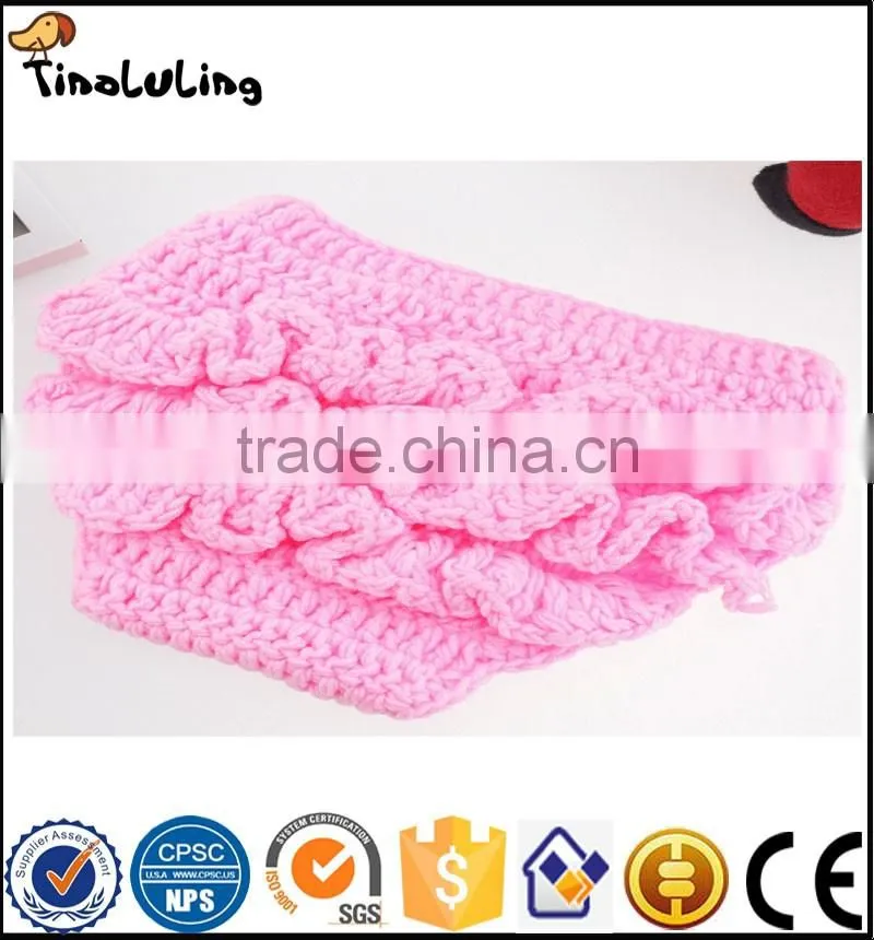 Knit crown Hat Photography Prop Crochet Infant Newborn Knitted kid children Girls Flower Hat baby