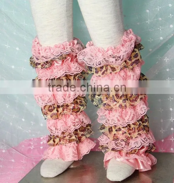 Colorful Baby Lace Ruffle Girls Leg Warmers For Kids Leggings