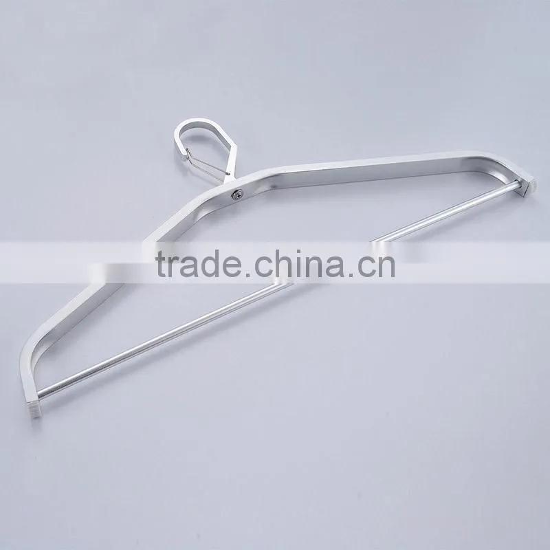 New design metal wire coat hangers aluminum alloy folding clothes hanger metal wire coat hanger