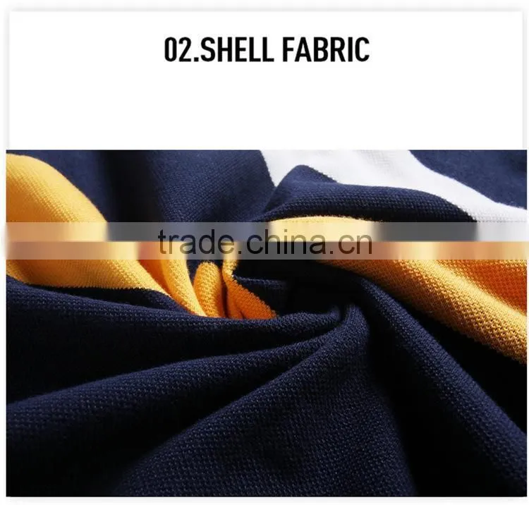 Wholesale Custom Polo T shirt 2016 New Design Cotton Short Casual Striped Slim Contrast Color Men's Polo Shirt
