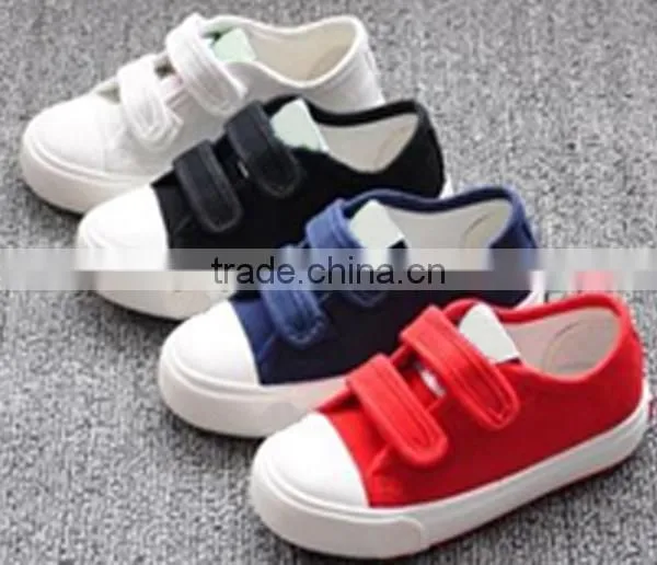 wholesale kid white canvas shoes