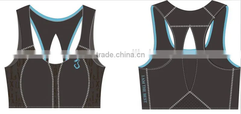 2015 fashion seamless fitness lady's sports bra