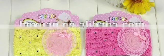head flower hair band cute girls headwear baby sunflower with rhinestone children's hair band