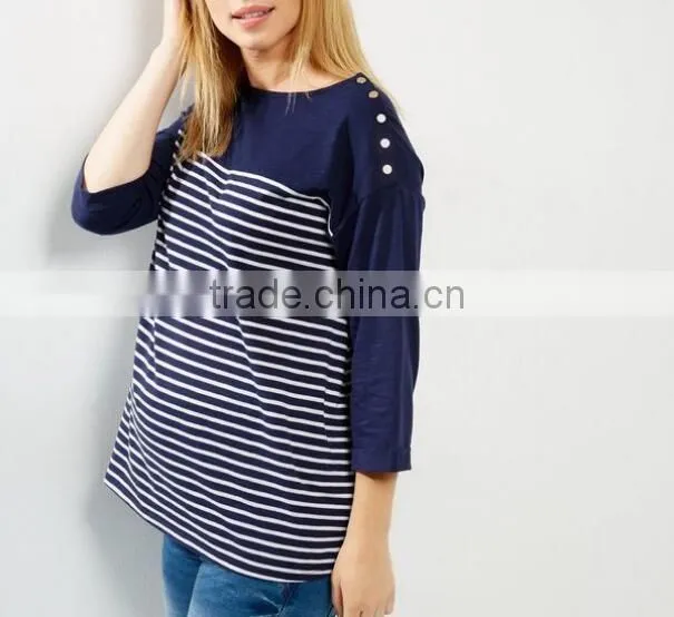 Maternity wear striped t shirt pregnancy clothes