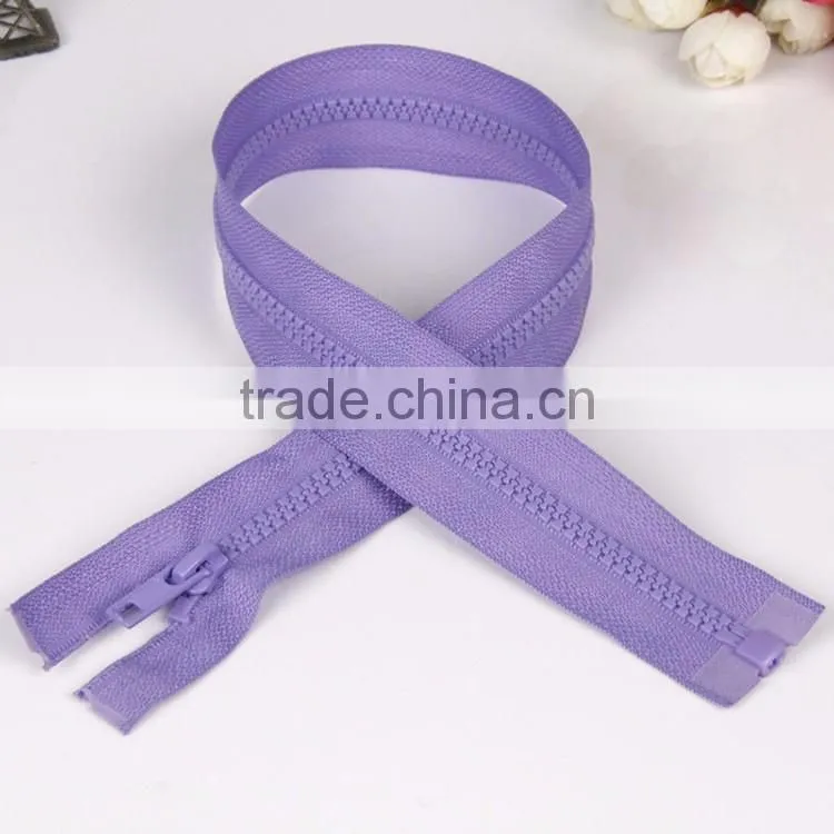 Factory Sale Garment Accessories Colorful No.5 Open End Plastic Zipper or Zips