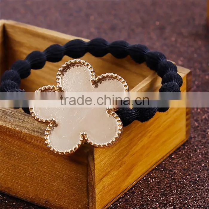 Zinc Based Alloy DIY Resin Mold For Jewelry Making Hair Ties Plum Blossom Gold Plated & Black