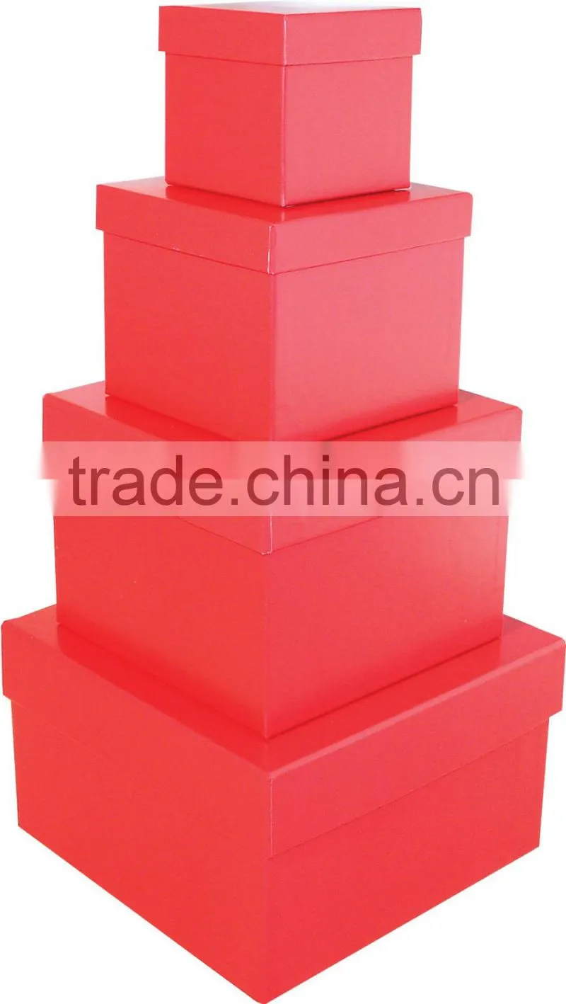 Gift Jewelry Box In Box Multi Layers 4 In 1 Set Square For Lover