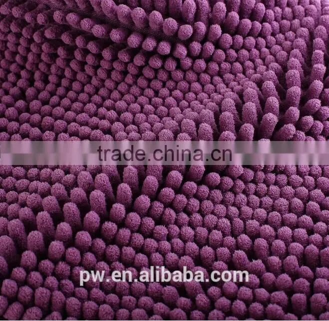 Soft and Elegant feels great on your feet Rich, plush and soft Highly absorbent chenille floor mat Colors stay beautiful