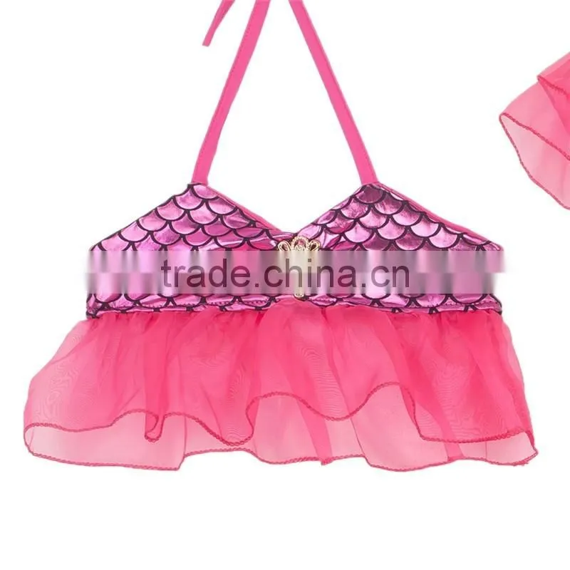 Little Girls pricess Mermaid Tail Swim skirts Cute Baby Swimsuit Bikini New Kids Girls Mermaid Swimwear