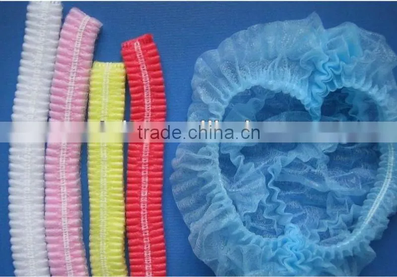colorful painter with low price High quality double elastic 18'/19' cap disposable medical mob caps