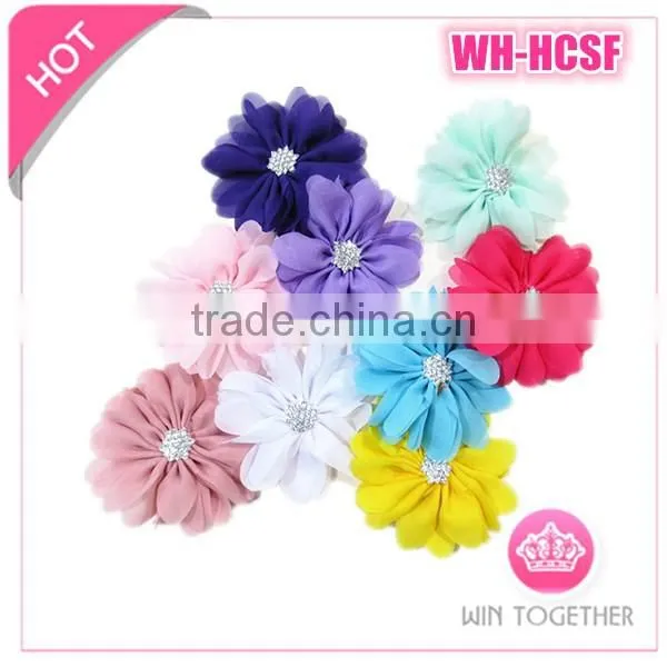 Cheapest elastic headband with fabric flower, Korea fashion, full of elegance, China wholesale
