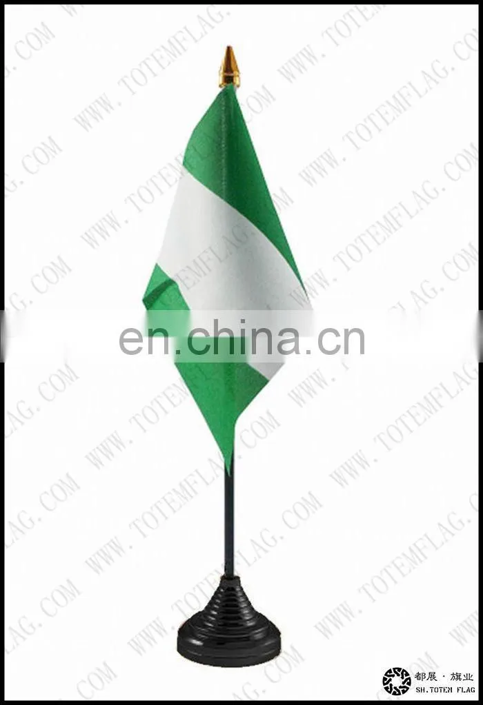 Polyester Desk Nigeria Table Flag