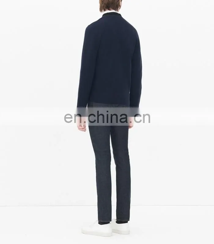 Fashion Winter Solid Color Cardigan Men Woolen Sweater Design Of Hot Selling Christmas Sweaters
