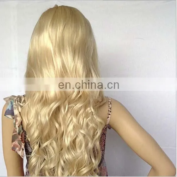 Fashion trends in Europe and the exotic style gold curly wig products
