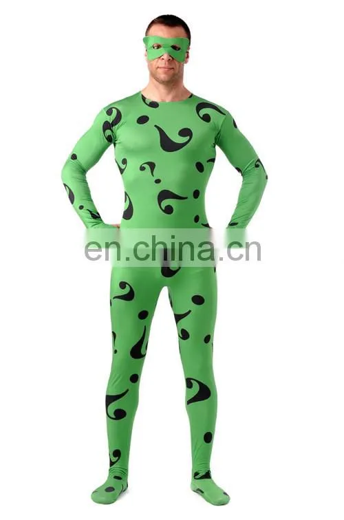 Green Spandex Morph Suits Full Body Cosplay Costume