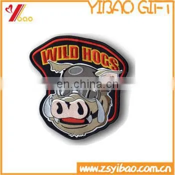 Customized national flag 100% embroidery patches with iron-on