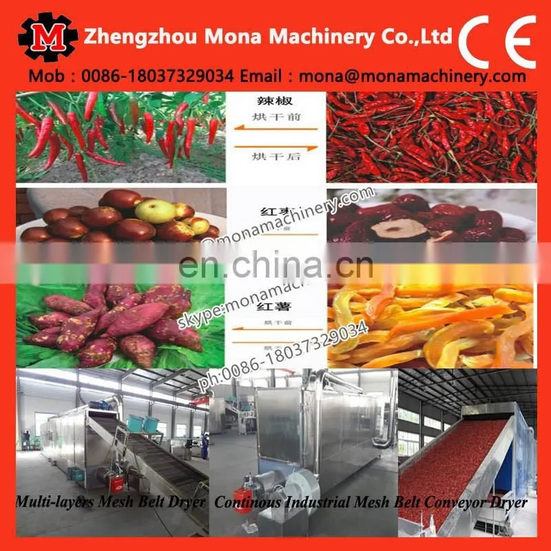 China supplier conveyor mesh belt drying machine