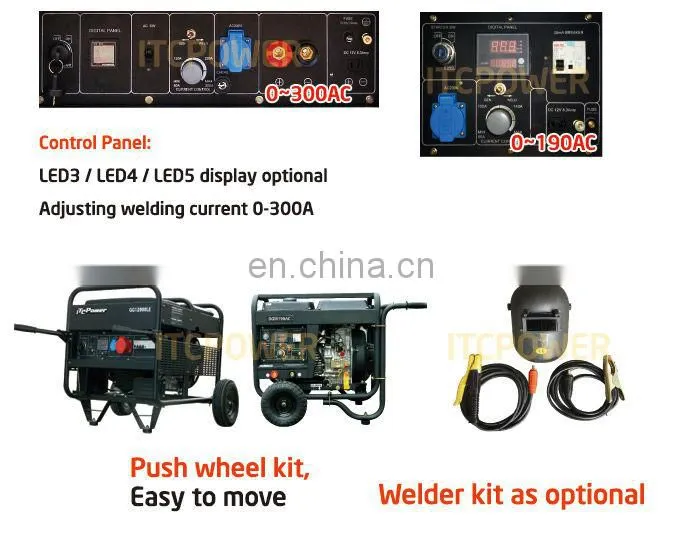 1.8kW welder ITC-POWER Gasoline welding generator set supplier of power