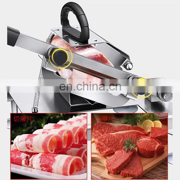 Wholesale mini manual fresh meat slicer / household stainless steel meat cutter / manual cutter machine for home use