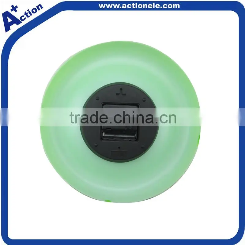 Round Shape Sweep Movement Wall Plastic Clock