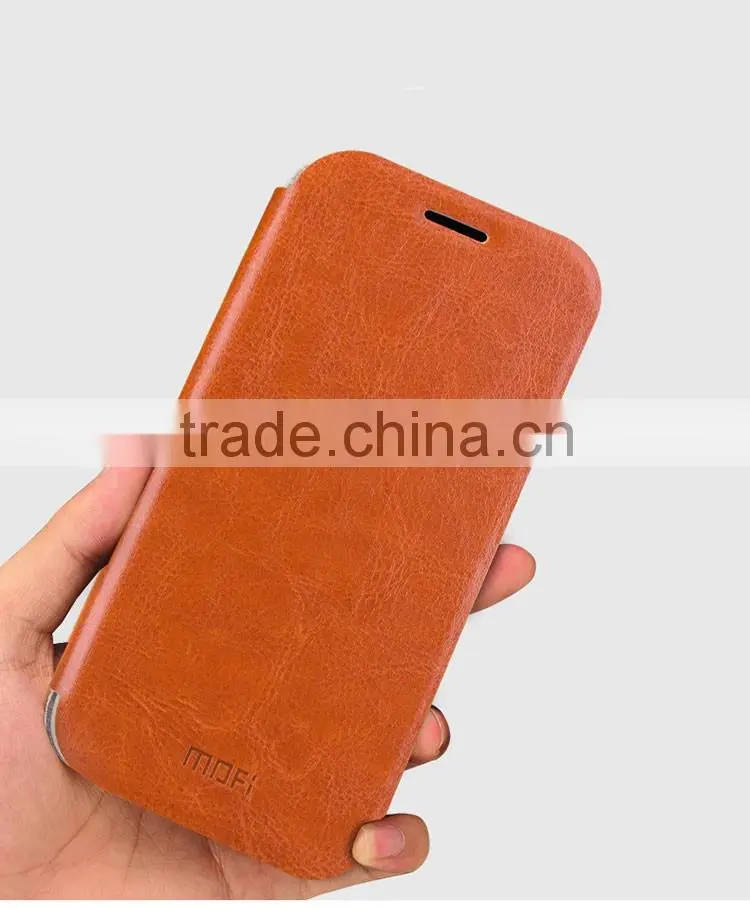 MOFi Original Leather Flip Cover Case for Samsung Galaxy J7 2016 J710F, Mobile Back Housing for Samsung J7 2016
