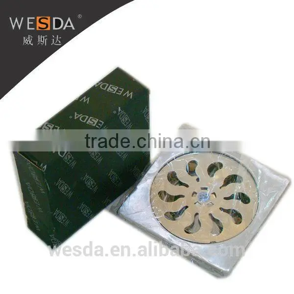 WESDA 3.5 inches Quad Rectangular Stainless Steel Floor Drain With Australia Standard