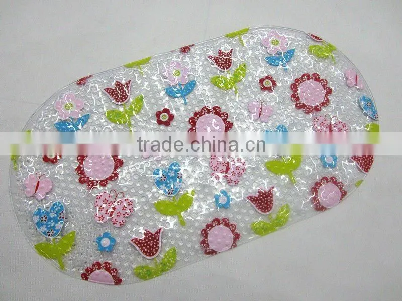 Plastic transparent floor mat pvc rug mat